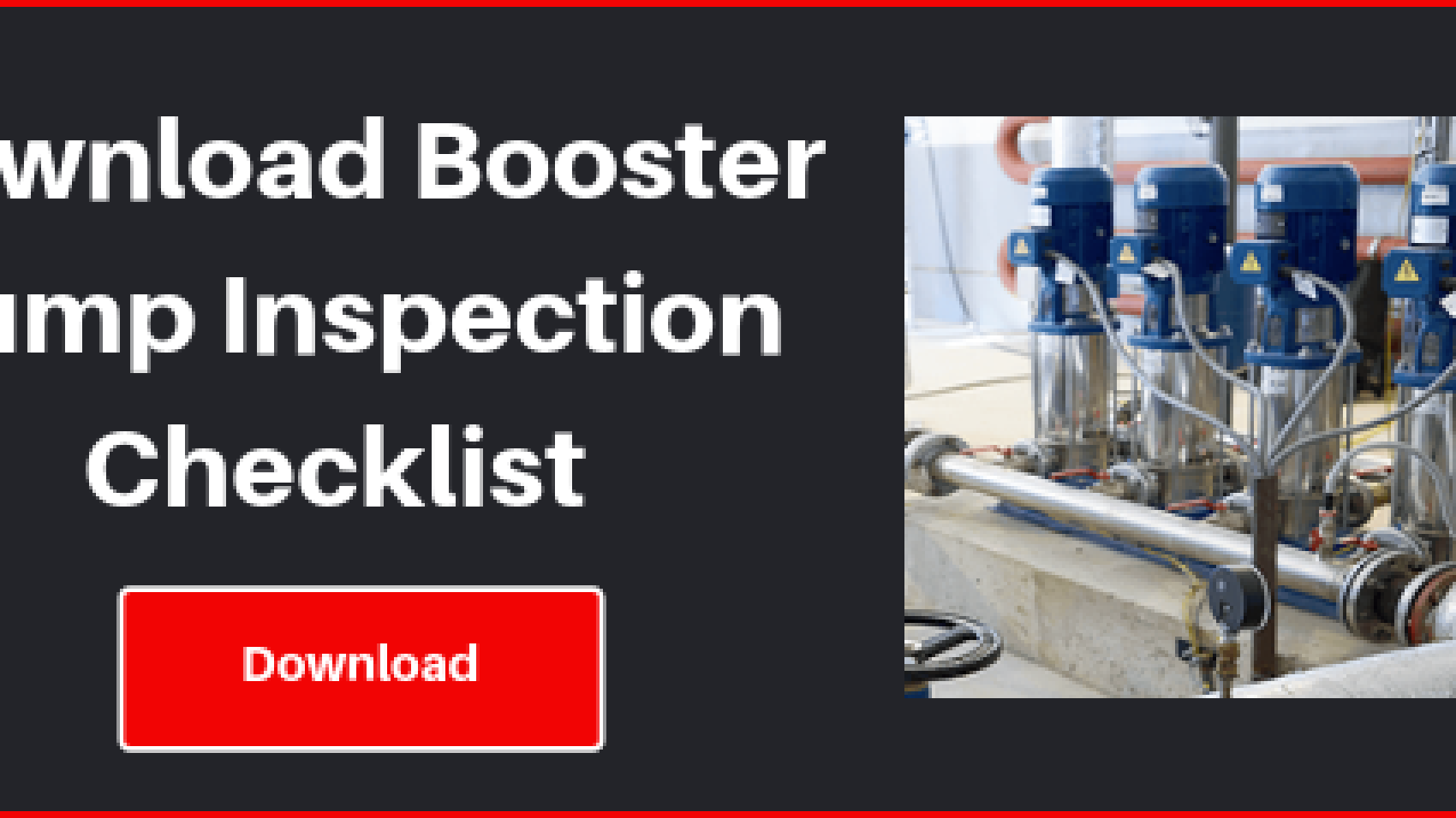 Download free booster pump maintenance checklist