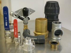 Different fittings used in installing pumps