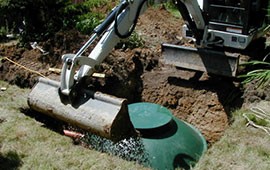 Pump being installed