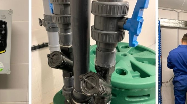 Wastewater pump installation