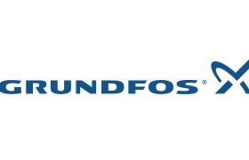 The logo of Grundfos