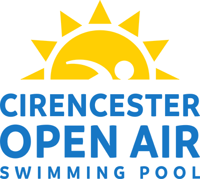 A logo of Cirencester Open Air Swimming Pool