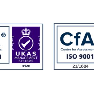 An image of the logos for ISO 14001 and ISO 9001